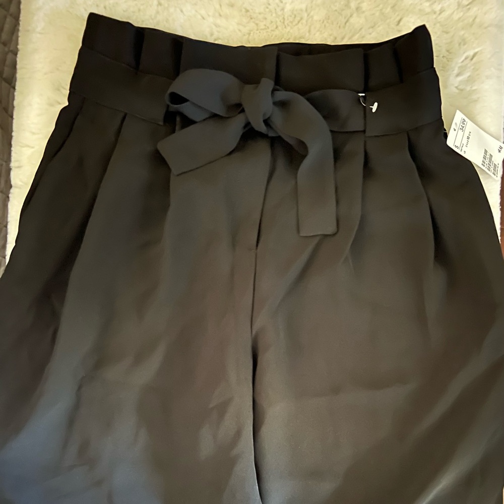 H&M Women/Pants/Flared Pants/Wide-leg Pants with Tie Belt